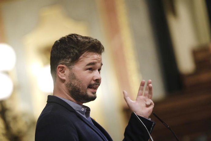 El portaveu d'ERC al Congrés dels Diputats, Gabriel Rufián. Madrid (España), 29 de setembre del 2020.