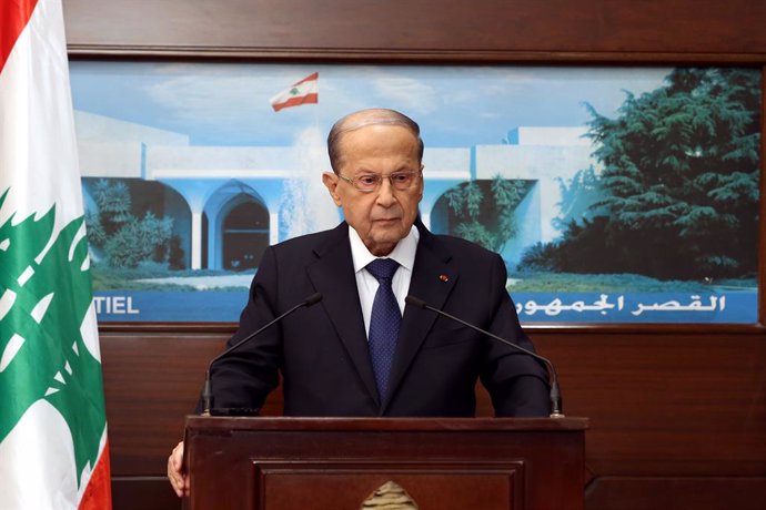Líbano.- El presidente de Líbano aplaza al 22 de octubre las consultas parlament