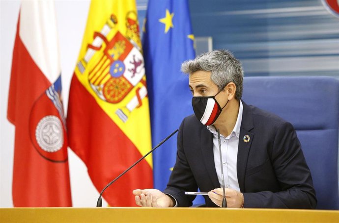 Zuloaga en la rueda de prensa de los acuerdos del Consejo de Gobierno