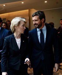 Casado asegura en Bruselas que la reforma exprés del Poder Judicial que promueve Sánchez "debilita la democracia"