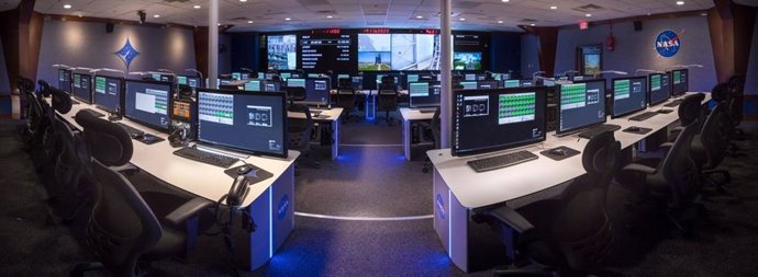 Mobiliario de GESAB en uno de los centros de control de la NASA