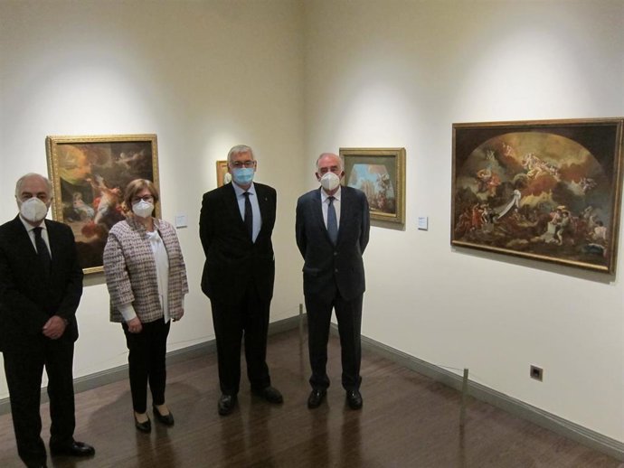 El Museo Goya incorpora el cuadro 'Construcción del Templo del Pilar por los Ángeles', adquirido por Fundación Ibercaja.