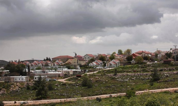 Vista general del asentamiento de Shifot Rahil, situado cerca de la ciudad cisjordana de Nablús