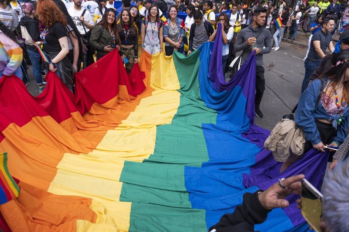Desfile del Orgullo Gay en Colombia.