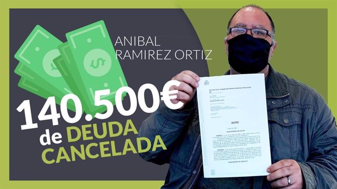 Aníbal Ramirez cancela todas sus deudas con Repara tu deuda abogados