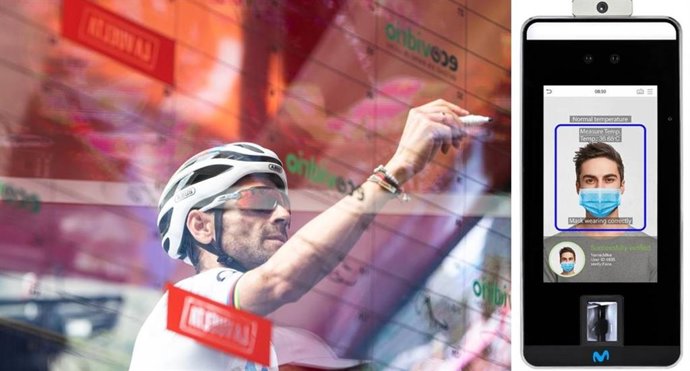 Movistar implantará tecnología de reconocimiento facial para el control de firmas en La Vuelta 2020
