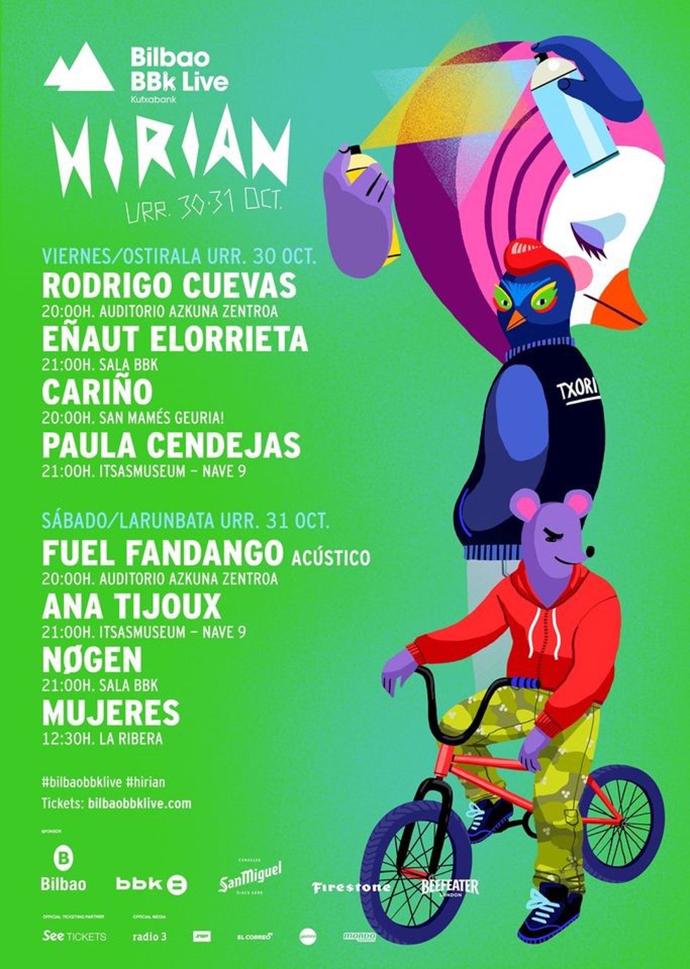 Cartel de Hirian, ciclo de BBK Live