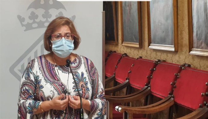 La portavoz del Grupo Popular en el Ayuntamiento de Palma, Mercedes Celeste.