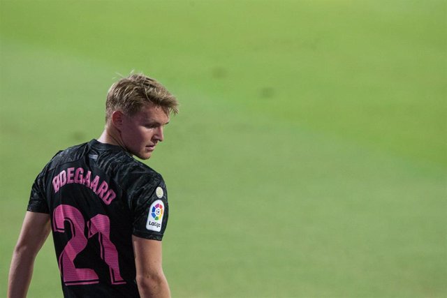 Martin Odegaard con el Real Madrid