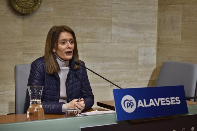 La portavoz suplente del PP en las Juntas Generales de Álava, Ana Morales