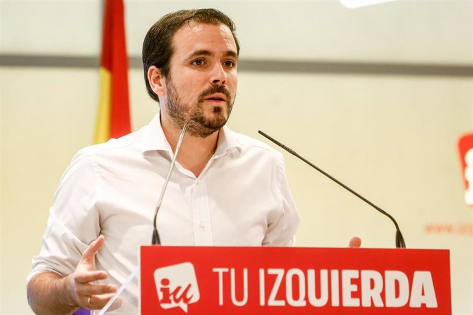 Imagen de recurso del coordinador federal de Izquierda Unida (IU) y ministro de Consumo, Alberto Garzón.
