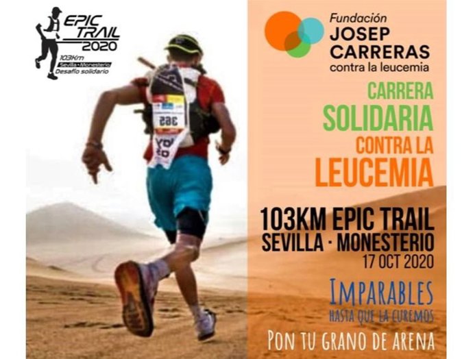 Cartel de la carrera solidaria.