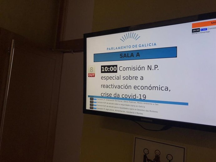 Comisión especial sobre la reactivación económica, cultural y social  de Galicia por la crisis de la covid-19