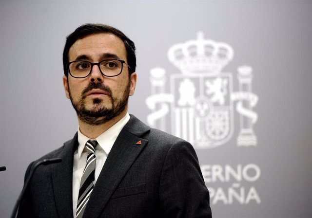 El ministro de Consumo, Alberto Garzón, ofrece una rueda de prensa sobre los resultados del estudio de Vigilancia del Crecimiento, Alimentación, Actividad Física, Desarrollo Infantil y Obesidad en España (Aladino 2019), en Madrid (España), a 30 de septi