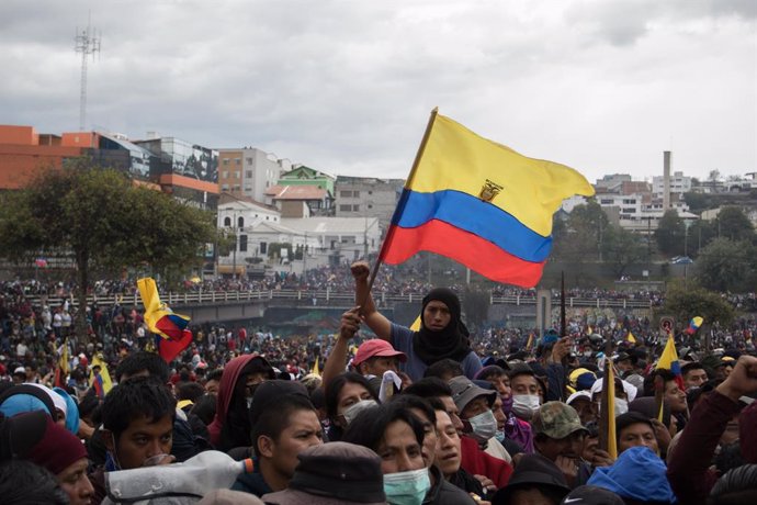 Imagen de archivo de las portestas que sacudieron Ecuador en octubre de 2019.