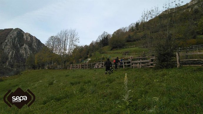 Rastreo de montaña en Caso.