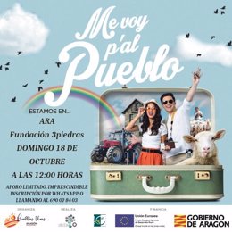 'Me Voy P'al Pueblo' Visita Ara (Huesca) Para Reflexionar Sobre La Integración De Nuevos Pobladores En El Medio Rural.