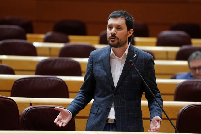 Foto de archivo del portavoz de ERC en el Senado, Bernat Picornell, en Madrid (España), a 21 de abril de 2020