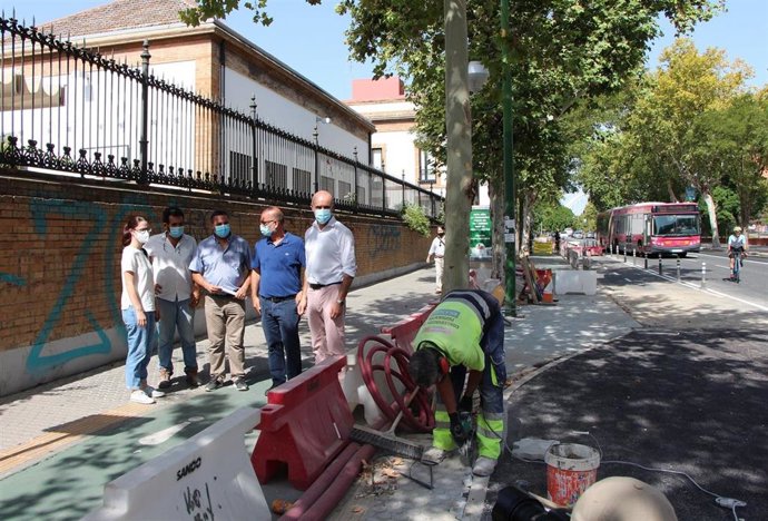 Sevilla.-Ayuntamiento culminará la próxima semana la primera fase de la reordenación de la Ronda Histórica en Resolana 