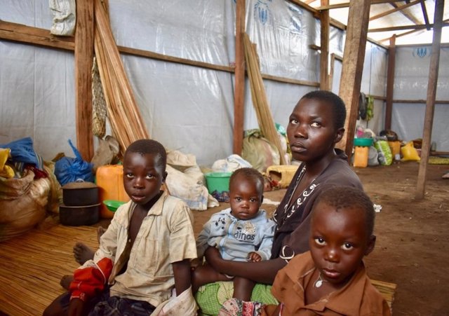 Desplazados por la violencia en Bunia, Ituri (este de RDC)