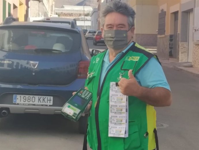 El vendedor de la ONCE Miguel Rodríguez