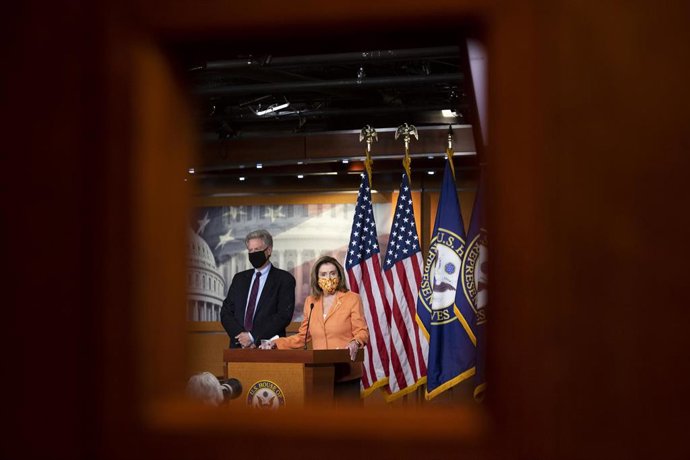 La líder demócrata en la Cámara de Representantes, Nancy Pelosi 