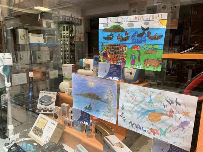 Exposición del concurso de dibujo 'Etxeko bentanatik Bermiori kikuke!'