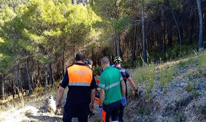Rescate de una senderista herida en Laujar de Andarax (Almería).