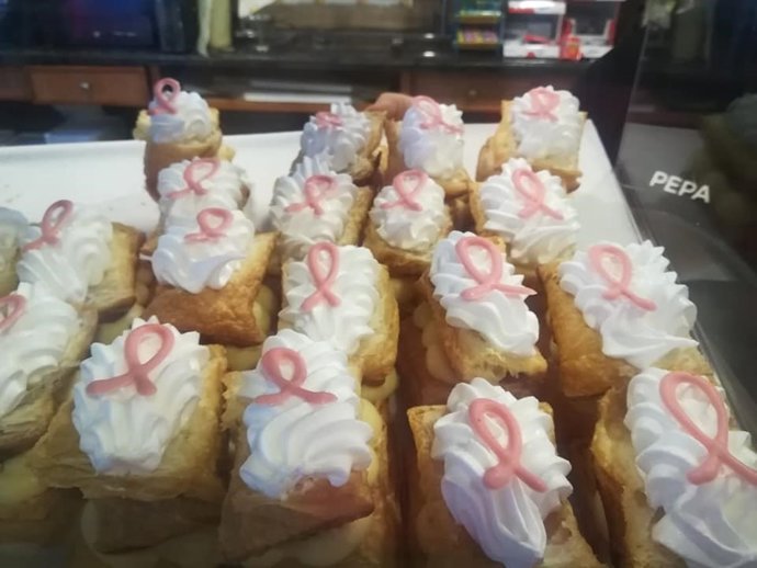 Imagen de un dulce solidario elaborado con ocasión de la VI MARCHA ROSA