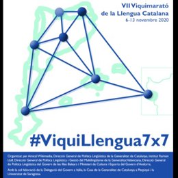 Cartel de la 'Viquimarató de la Llengua Catalana' 2020
