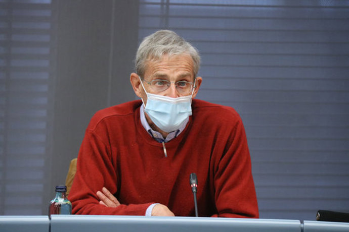 L'investigador de l'ISGlobal, Jordi Sunyer a la presentació de l'Informe de Qualitat de l'Aire 2019. 19 d'octubre del 2020. (Horitzontal)
