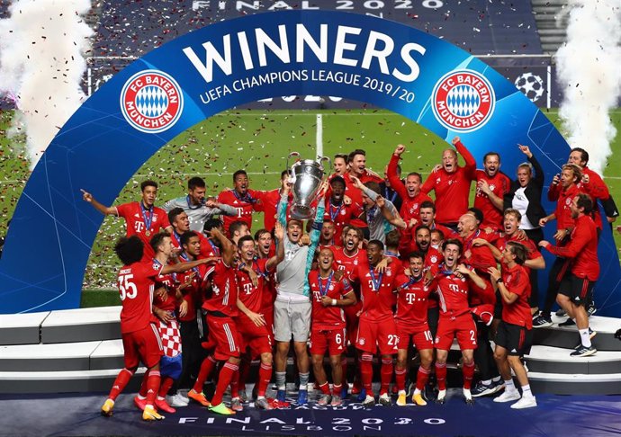 El Bayern Múnich celebra la conquista de la Liga de Campeones 2019-2020