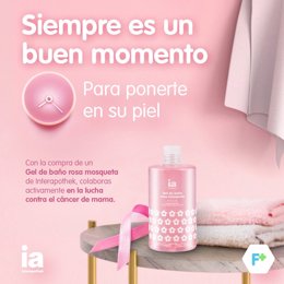 Cartel de la campaña emprendida por Grupo Hefame contra el cáncer de mama