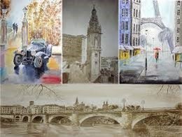 Las tintas de Alejandro Espiga, exhibidas en la Sala de Ibercaja y a la venta a favor de Cáritas