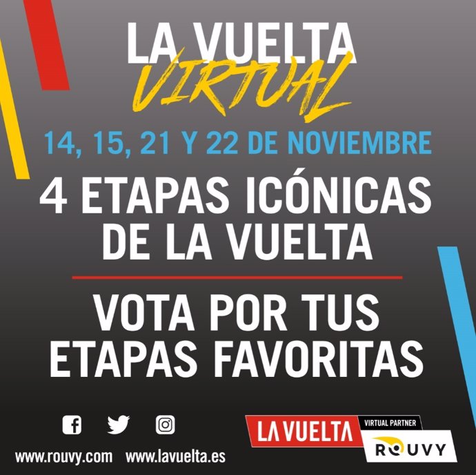 Los aficionados podrán 'competir' en 8 etapas en 'La Vuelta 20 Virtual'