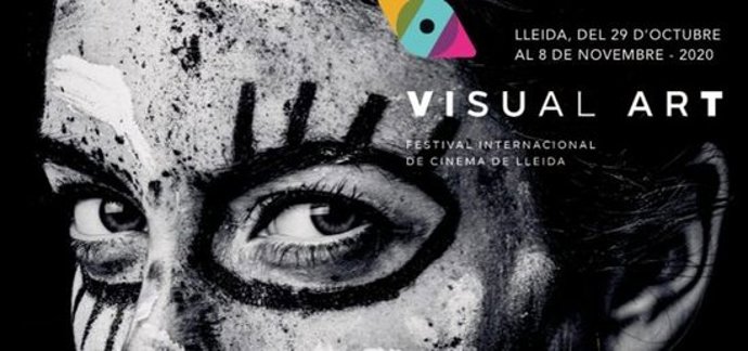 Cartell de la 1a edició del Visual Art-Festival Internacional de Cinema de Lleida. (Vertical)