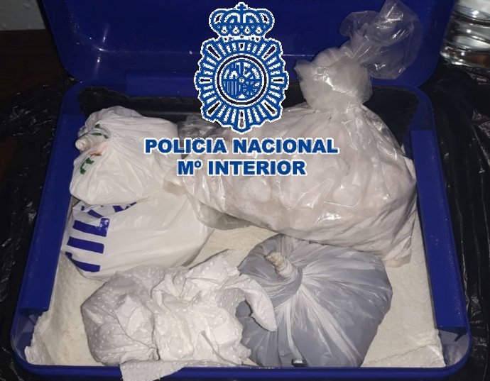 Droga intervenida en un punto de venta de Málaga capital