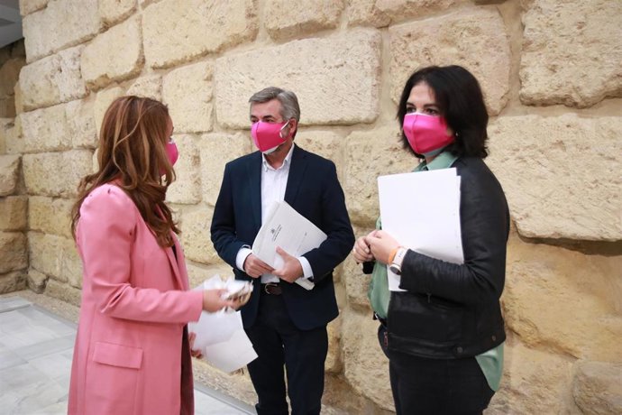 Eva Timoteo, Marián Aguilar y Miguel Ángel Torrico.