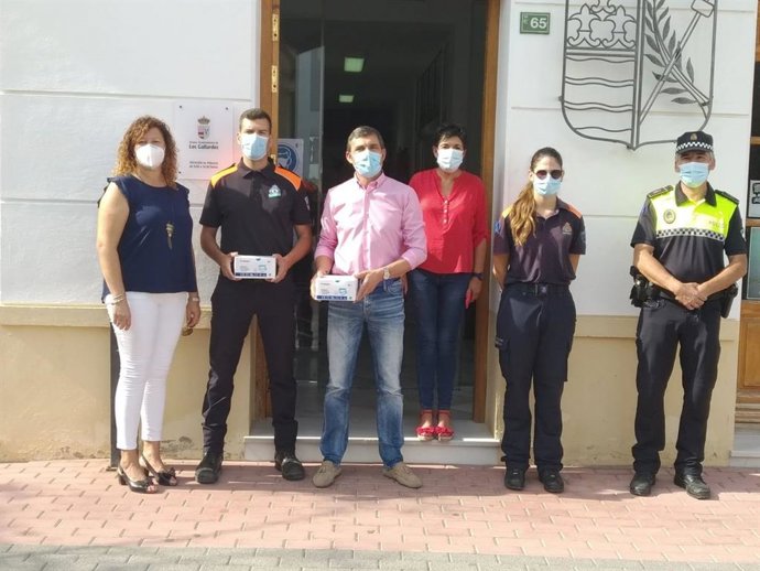 El alcalde de Los Gallardos recibe mascarillas de la Subdelegación de Gobierno