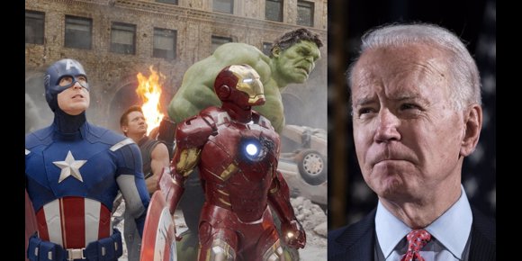 1. Los Vengadores de Marvel recaudan dinero para Joe Biden