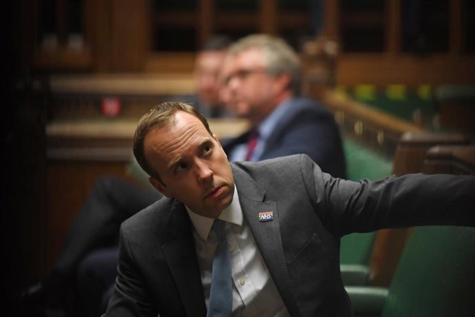 El minisro de Sanidad británico, Matt Hancock