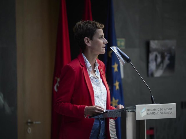 La presidenta del Gobierno de Navarra, María Chivite
