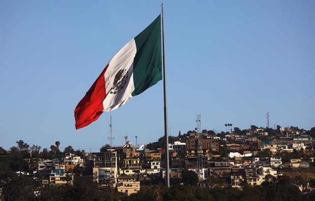 Imagen de archivo de la bandera de México.