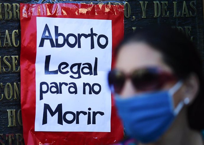 Imagen de archivo de una pancarta reclamando la despenalización del aborto.