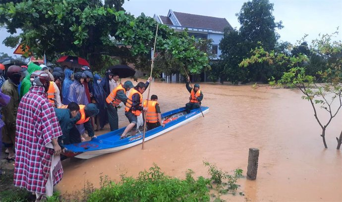 Inundaciones en la provincia de Quang Tri, en Vietnam