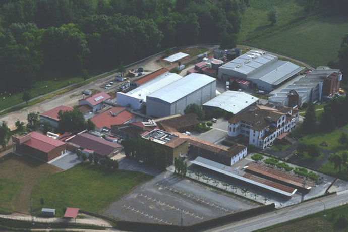 Pla general de la planta de Zoetis a la Vall de Bianya, en una imatge cedida aquest 20 d'octubre del 2020. (Horitzontal)