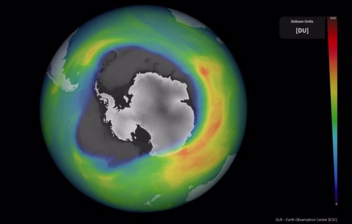 El agujero de ozono antártico, de los mayores y más profundos este año