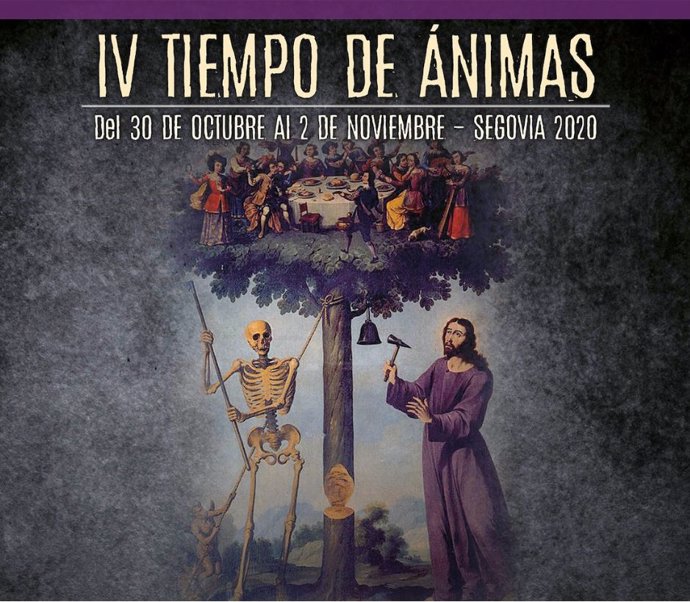 Cartel del programa cultural Tiempo de Ánimas de Segovia.