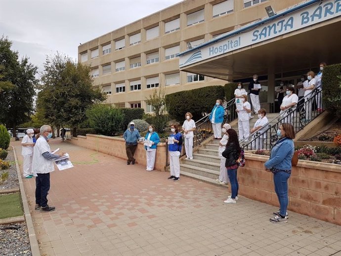 Concentración de Personal Sanitario en Puertollano.