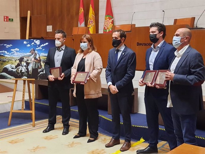Los periodistas galardonados en la XXIV edición de los Premios de Periodismo Diputación de Valladolid.